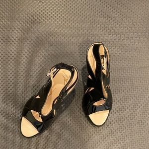 Giuseppe Zanotti design, never worn black patent sandals